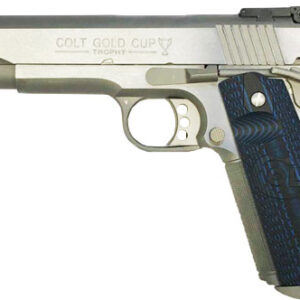 COLT GOLD CUP TROPHY 9MM 5" - 8RD STAINLESS BLUE G10 GRIPS