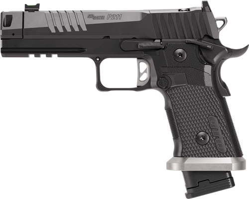 SIG P211 GTO 9MM 4.4" FIBER - OPTIC COMPENSATOR (3)10RD BLK