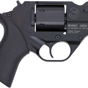 CHIAPPA RHINO 200DS 357MAG - 2" FS BLACK/RUBBER W/HOLSTER.