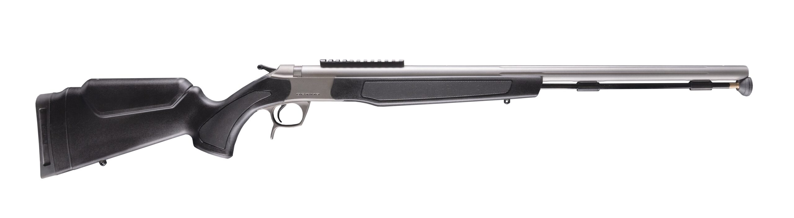 CVA OPTIMA .50CAL SS/BLK RAIL