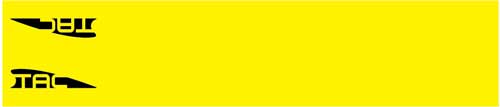 TAC VANES STANDARD ARROW WRAP - 4.675" YELLOW 13 PACK