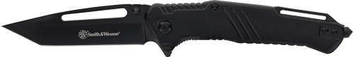 S&W KNIFE EXTREME OPS 3" TANTO - W/GLASS BREAKER BLACK/BLACK - Image 2