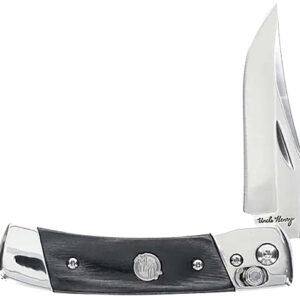 UNCLE HENRY KNIFE PLB5 2.9" - BLADE LMNT WOOD HANDLES PIVOT
