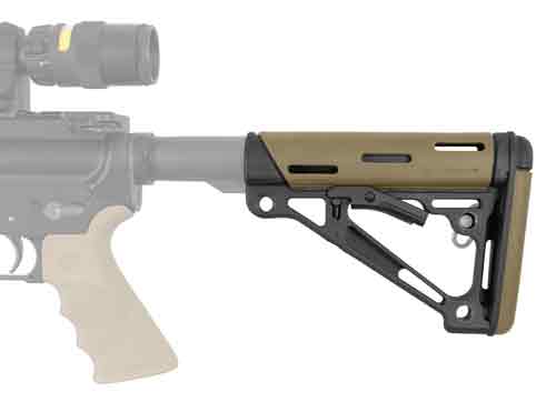 HOGUE AR-15 COLLAPSIBLE STOCK - FLAT DARK EARTH RUBBER MILSPEC - Image 3