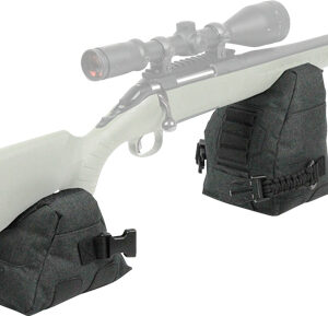 ALLEN ELIMINATOR SHOOTING BAGS - FRONT & REAR GREY/BLACK