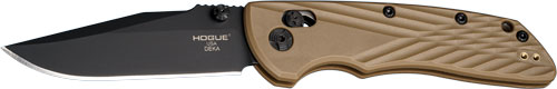 HOGUE DEKA ABLE LOCK FLDR 3.25 - CLIP POINT BLACK FINSH PLY FDE