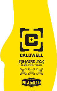 CALDWELL AR500 PRARIE DOG TRGT - 3/8" AR500 STEEL YELLOW