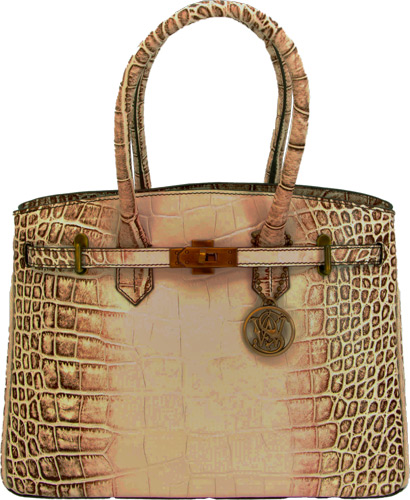 CAMELEON S&W CROC HANDBAG - CONCEALED CARRY PURSE