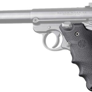 HOGUE GRIPS RUGER MKIV RUBBER - GRIP W/ FINGER GROOVES BLACK