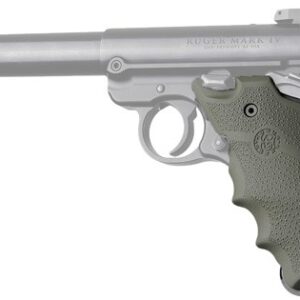 HOGUE GRIPS RUGER MKIV RUBBER - GRIP W/ FINGER GROOVES OD GRN