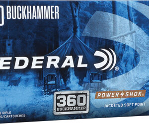 FEDERAL POWER-SHOK 360 - BUCKHAMMER 180GR SP 20RD 10B/C