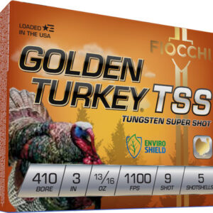 FIOCCHI GOLDEN TURKEY TSS 410 - 3" 13/16OZ #9 5RD 10BX/CS