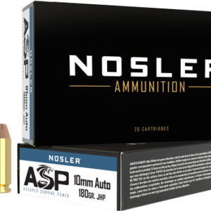 NOSLER 10MM 180GR ASP JHP - 20RD 10BX/CS