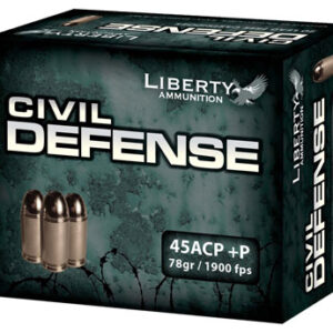LIBERTY CIVIL DEFENSE 45 ACP - 78GR HP 20RD 10BX/CS