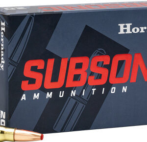 HORNADY SUBSONIC 300 AAC 190GR - SUB-X 20RD 10BX/CS