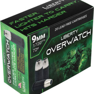 LIBERTY OVERWATCH 9MM LUGER - 72GR HP 20RD 10BX/CS