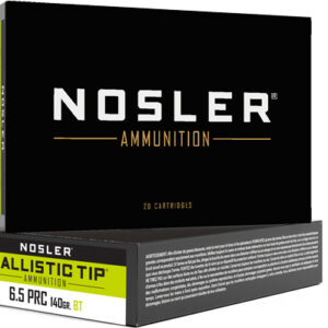 NOSLER BT 6.5 PRC 140GR - BALLISTIC TIP 20RD 10BX/CS