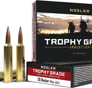 NOSLER TROPHY GRADE LR 28 - NOSLER 175GR ABLR 20RD 10BX/CS