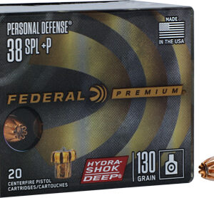 FEDERAL 38 SPECIAL+P 130GR - HYDRA-SHOK JHP 20RD 10BX/CS