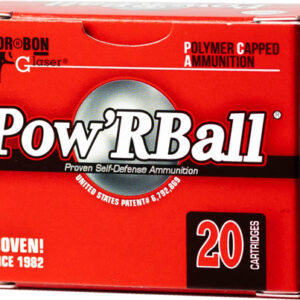 GLASER 45 ACP 165GR POW'RBALL - 20RD 25BX/CS