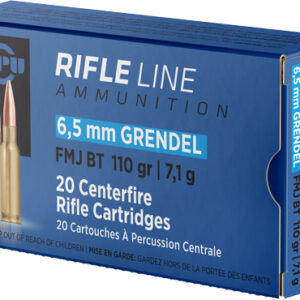 PPU 6.5 GRENDEL 110GR FMJ-BT - 20RD 25BX/CS