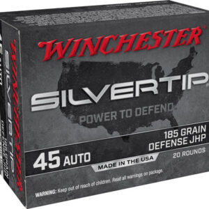 WINCHESTER SILVERTIP 45 ACP - 185GR HP 20RD 10BX/CS