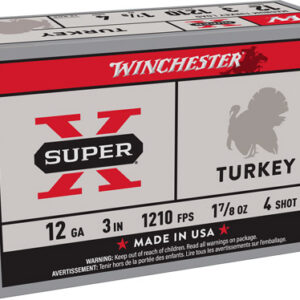WINCHESTER SUPER-X TURKEY 12GA - 3" 1-7/8OZ #4 10RD 10BX/CS