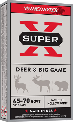 WINCHESTER SUPER-X 45-70 GOV - 300GR JHP 20RD 10BX/CS
