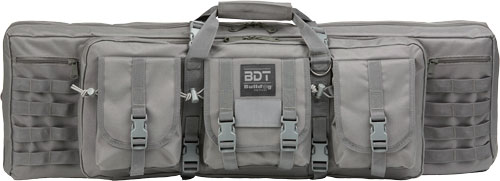 BULLDOG 37" SINGLE TACTICAL CS - 3 LARGE ACCESSORY POCKETS GREY