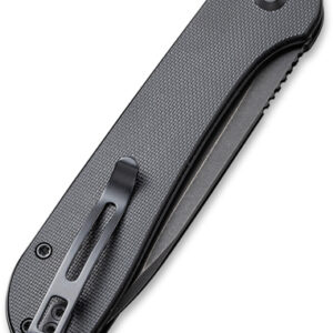 CIVIVI KNIFE ELEMENTUM 3.47" - BLACK G-10/BLACK STONEWASH