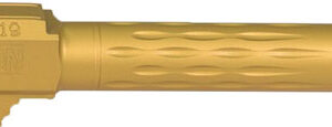 FAXON FITS GLOCK 19 BARREL 9MM - FLAME FLUTED THREADED TIN