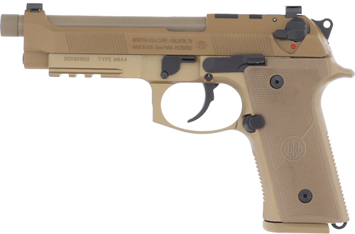 BERETTA M9A4 G 9MM 5.1" 18RD - TAN OPTICS READY THREADED USA - Image 2