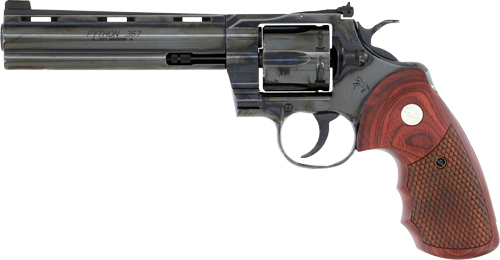 COLT PYTHON 357MAG 6" BLUED - SNAKE SCALE WALNUT (TALO)