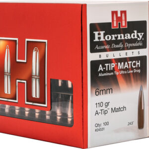 HORNADY BULLETS 6MM .243 - 110GR A-TIP  100RD 10BX/CS