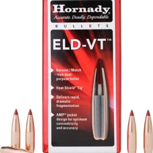 HORNADY BULLETS 6.5MM .264 - 100GR. ELD-VT 100CT 15BX/CS