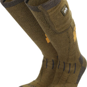 MUDDY NUCLEUS HEATED SOCKS - BROWN CLAY MEDIUM/LARGE