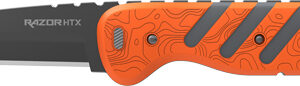 OUTDOOR EDGE RAZOR HTX 3" - FIXED GRAY/ORANGE W/BLADE POD