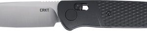 CRKT COUNTERPART 3.38" PLAIN - EDGE BLACK CROSSBAR LOCK