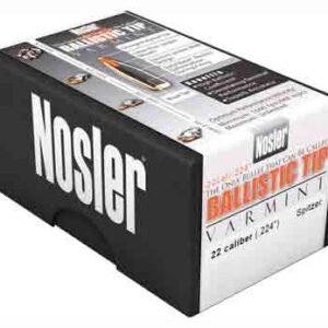 NOSLER BULLETS 22 CAL .224 - 60GR BALLISTIC TIP 100CT