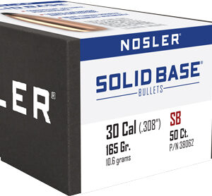 NOSLER BULLETS 30 CAL .284 - 165GR SOLID BASE SP 50CT