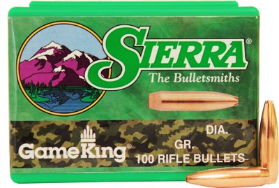 SIERRA BULLETS .25 CAL .257 - 90GR HP-BT 100CT