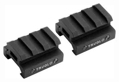 TRUGLO 2-PIECE PICATINNY RISER - MOUNT 1/2" RISE