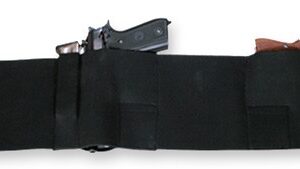 BULLDOG BELLY WRAP HOLSTER BLK - MEDIUM  HOLDS 2 GUNS & 2 MAGS