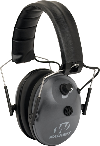 WALKERS MUFF ELECTRONIC 1-MIC - 4X ENHANCEMENT 22dB GREY