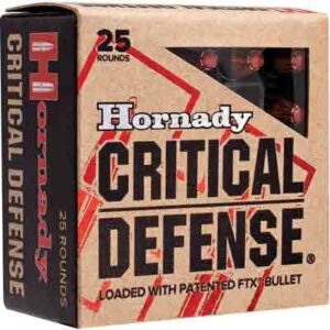 HORNADY CRITICAL DEFENSE - 380 ACP 90GR FTX 25RD 10BX/CS
