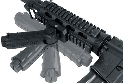 UTG VERTICAL FOREGRIP FOLDING - PICATINNY MOUNT BLACK - Image 3