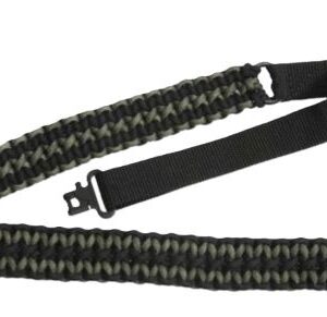 TOC PARACORD RIFLE SLING WITH - SWIVEL BLACK/GRAY