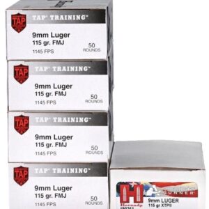 HORNADY 9MM 115GR XTP AND 9MM - 115GR TAP TRAINING