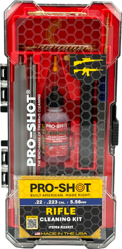 PRO SHOT RIFLE CLEANING KIT - .22 CAL