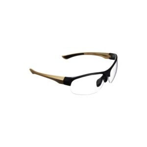 Girls With Guns Devotee Protective Shooting Safety Glasses Anti-Scratch/Fog/UV Coated Gold/Brown with Clear Lens